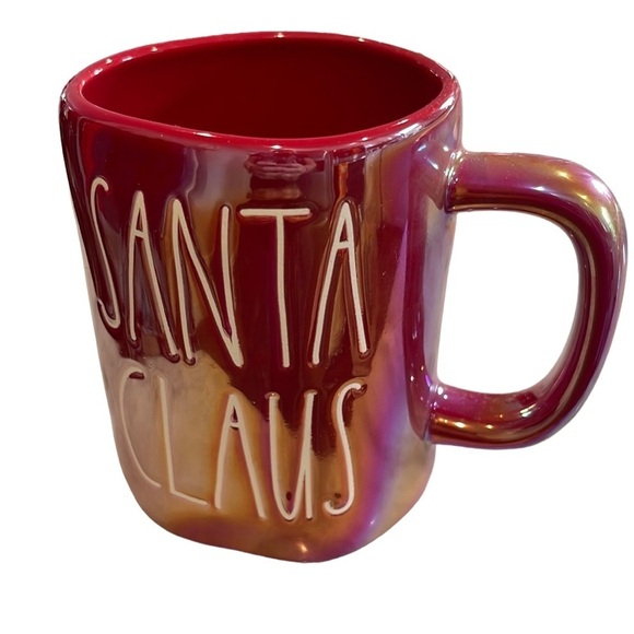 RAE DUNN “Santa CLAUS” irredentist Red and white mug - Picture 1 of 12